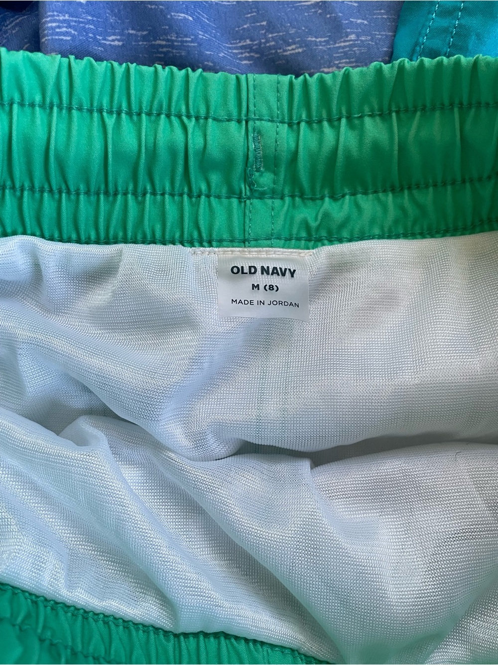 Bundle of boys’ swim trunks in teal & light blue - Picture 4 of 5